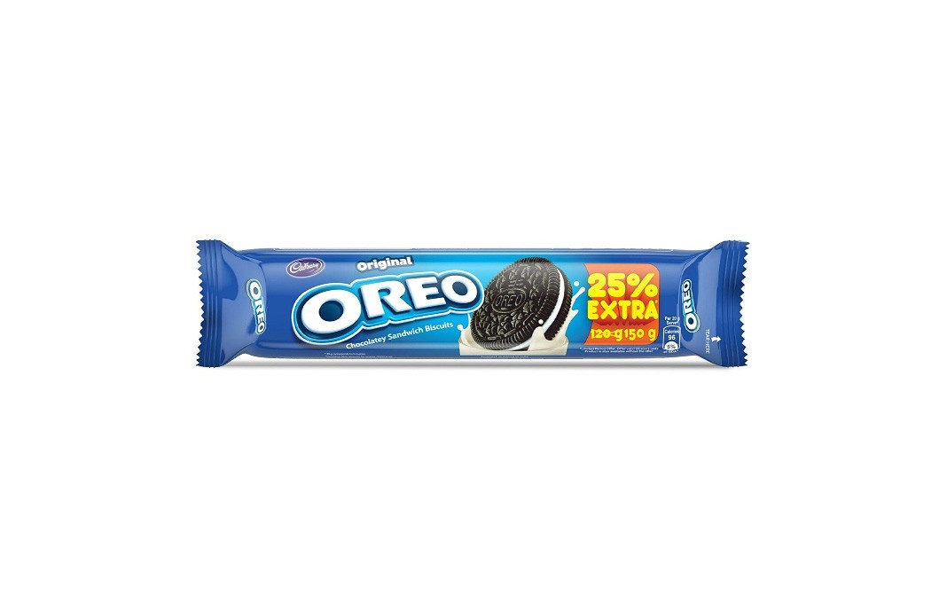 Cadbury Original Oreo Chocolatey Sandwich Biscuits   Pack  150 grams